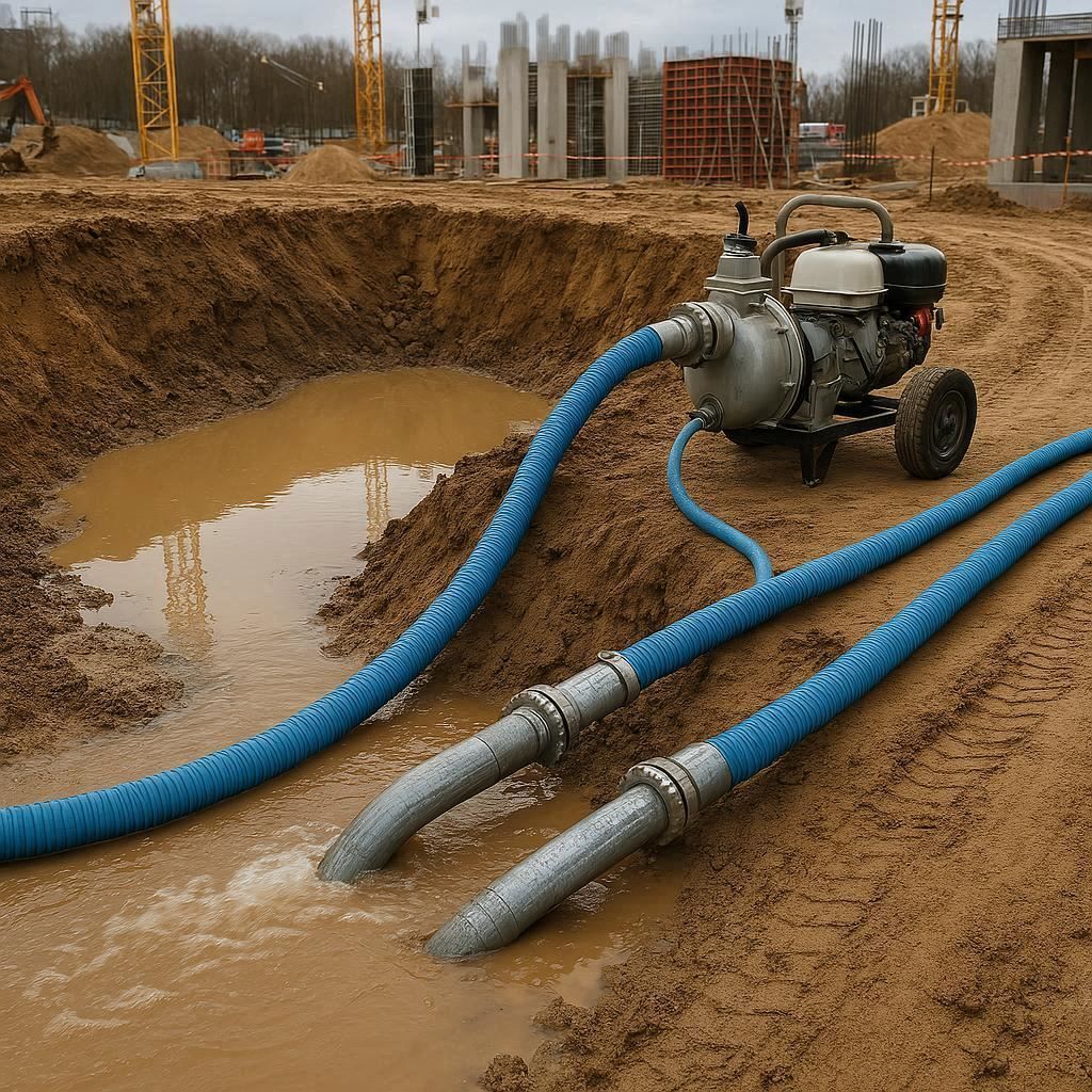 Водопонижение и осушение котлована в Армавире