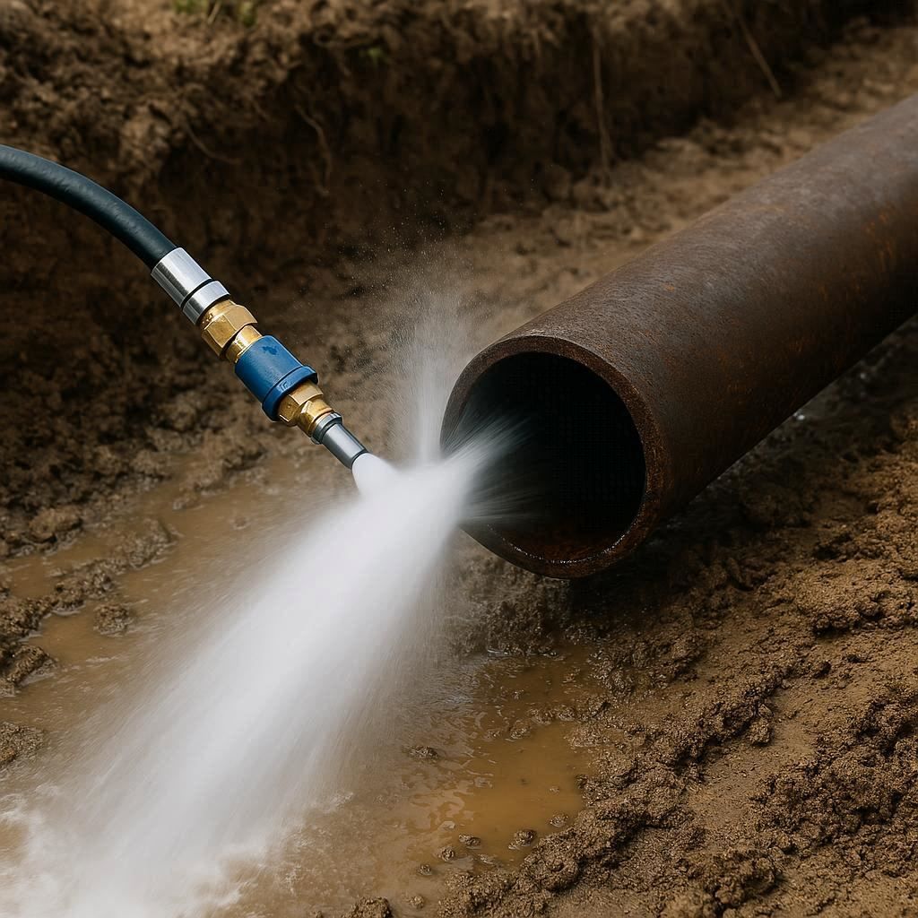 Гидродинамическая прочистка водопроводных труб в Армавире