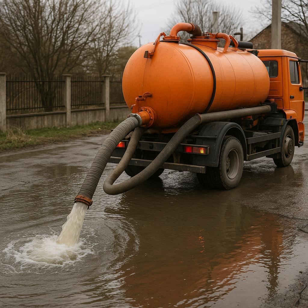 Откачка воды в Армавире