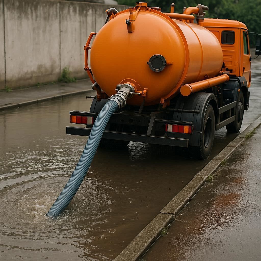 Откачка воды в Армавире